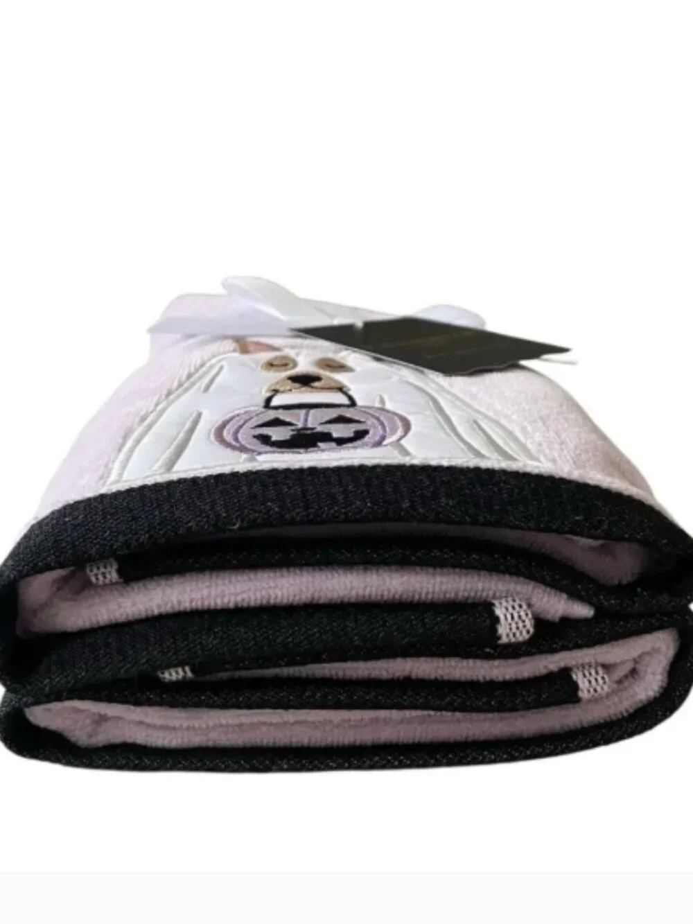 NWT KASSATEX Set Of 2 Ghost Pup Hand Towels